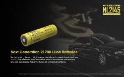 Batterie Rechargeable 21700 Li-ion - Capacité  4500mAh