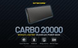 Batterie externe en carbone CARBO 20000 - 20 000mAh - 20W