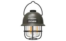 Lanterne Rtro multifonction LR40 -  Rechargeable en USB-C - Kaki - 100Lm - Lg : 117mm - LR : 96mm