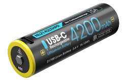 Batterie 21700 basse temprature NL2142 - 15A USB-C Haut dbit - 4,200mAh - 3.6V