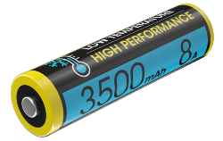 Batterie 18650 Hautes Performances - Spciale Basses Tempratures NL1835LTHP - 3500mAH - 8A