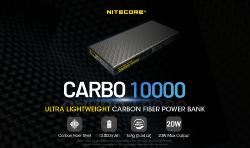 Batterie externe en carbone CARBO 10000 - 10 000mAh