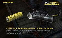 Lampe Frontale HC35 - 2700lm - Lg : 128mm - Dia-tête : 31,8mm