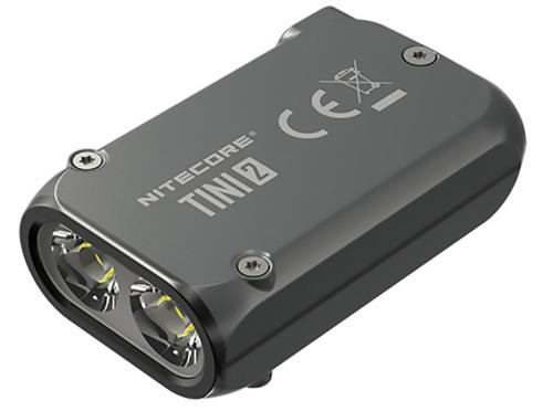 Lampe porte-clés Tini 2 Grise - 500Lm - Lg : 47mm - Lrg : 25mm