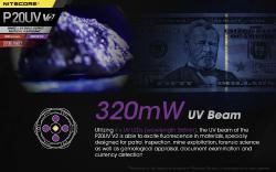 Precise 20 UV - 1100Lm - Lg : 149mm - Dia-tête : 31.8mm
