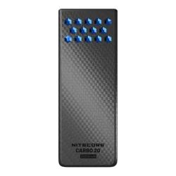 Batterie externe en carbone CARBO20 Bleue - 20000mAh