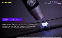 Lampe torche GEM 10UV - 365nm - Lg : 135mm - Dia : 16mm