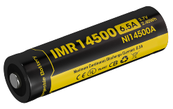 Accus IMR  Li-Mn 14500 - 650mAh - 3,7V - 2,4Wh (boite de 2)