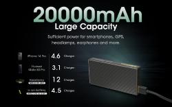 Batterie externe en carbone CARBO 20000 - 20 000mAh - 20W