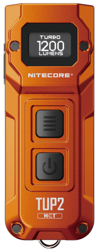 Lampe porte-clés TUP2 Orange - 1200Lm - Dim : 70mm x 27mm x 30mm