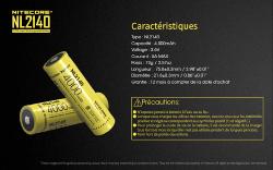 Batterie Rechargeable 21700 Li-ion Battery,  Capacity: 4000mAh - P12 New