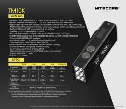 Lampe torche Tiny Monster 10K - 10.000Lm - Lg : 110mm - Lrg : 41mm