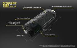 Tube V2 Transparent - 55Lm - Lg : 56,5mm - Lrg : 21mm