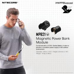Système de batterie intelligent 21700SET - 80lm - Power bank - 5000mAh