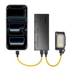 Batterie externe en carbone 4e génération - 10 000mAh - 5V/3A - 22,5W