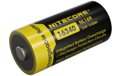 Accu Li-ion 16340 - Capacité 950mAh 