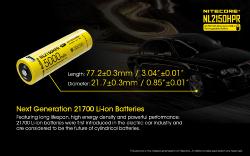 Batterie Rechargeable 21700 Li-ion - Capacité 5000mAh