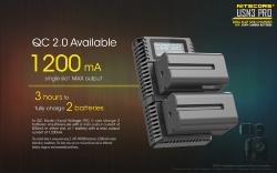 Chargeur USN3 PRO pour batteries d’appareil photo – Compatible Sony NP-FM500H/NP-F730/NP-F750/NP-F77