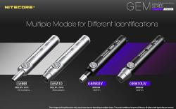 Lampe torche GEM 8 - 500Lm - Lg : 139mm - Dia tête : 9mm