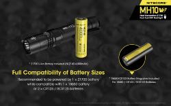 Lampe torche Multitask Hybrid 10 V2 - 1200Lm - Lg : 147mm - Dia-tête : 25.4mm