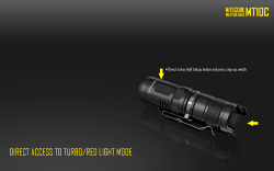 Lampe torche Multi-Task 10C - 920Lm - Lg : 91,2mm - Dia-tête : 25,4mm