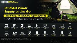 Power station NES1200 - 1200W/2200W - 348000mAh - 1252,8Wh