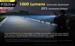 Lampe torche Precise 20 UV - 1100Lm - Lg : 149mm - Dia-tête : 31.8mm