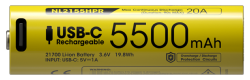 Batterie Rechargeable 21700 Li-ion Haute Performance - Capacité 5500mAh - 20A/3,6V