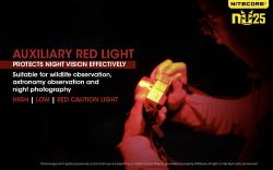 Lampe Frontale NU25 Jaune - 360Lm - Lg : 55.5mm - Dia-tête : 34,6mm
