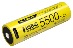 Batterie Rechargeable 21700 Li-ion Haute Performance - Capacité 5500mAh - 20A/3,6V