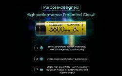 Accus Li-ion 18650 High discharge - 3600mAh - 3,6V - 12,9Wh