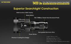 Lampe torche Tiny Monster 39 Lite - 5200Lm - Lg : 195mm - Dia-tête : 90mm