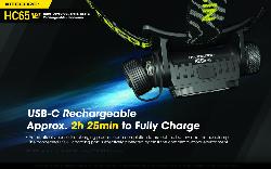 Lampe Frontale HC65 V2 - 1750Lm - Lg : 90,8mm + NL1835HP inclu - usb-c