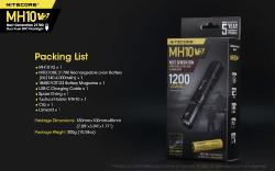 Lampe torche Multitask Hybrid 10 V2 - 1200Lm - Lg : 147mm - Dia-tête : 25.4mm