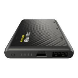 Batterie externe en carbone NBPLUS - 10 000mAh - 5V / 3A - 22,5W