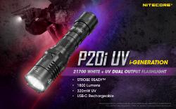 Lampe torche Precise 20 I UV - 1800Lm - Lg : 150.5mm -  Dia-tête : 31.8mm