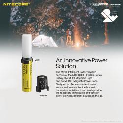 Système de batterie intelligent 21700SET - 80lm - Power bank - 5000mAh