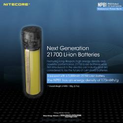 Batterie Li-ion 21700 - 5000mAh - 3,64V - 18,2Wh - Pour HU60
