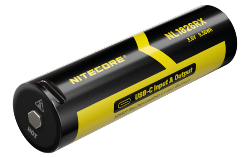 Accus Li-ion 18650 Rechargeable - 2600mAh - 3,6V- 12,6Wh - port USB-C