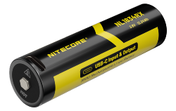Accus Li-ion 18650 Rechargeable - 3400mAh - 3,6V - 12,6Wh - port USB-C