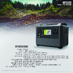 Power station NPS600 - 300W/220V - 165 000mAh - 594 Wh