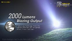 Lampe torche Precise 30i - 2000 Lm- Lg : 177,5mm - Dia-tête : 65mm