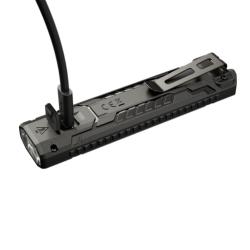 Lampe torche EDC 07 Noire - 1500Lm - Lg : 120mm - Dia-tête : 31mm x 17mm 