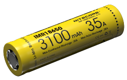 Accus IMR18650 - 3100mAh - 10A - 3,7V - (boite de 2)