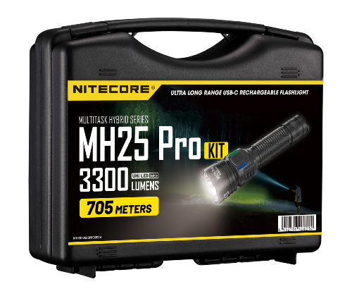 Kit Lampe torche Multitask Hybrid 25PRO - 3300Lm - Lg : 154mm - Dia-tête : 40mm