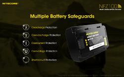 Batterie Nitecore pour appareils Sony - 2280 mAh - 7,2V - 16,4Wh