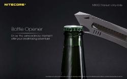 NTK10 knife-Titanium utility knife - Lame rétractable - Manche Titane - Clip