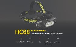 Lampe Frontale HC68 - 2000Lm - Lg : 91,5mm - Dia-tête : 26,5mm 
