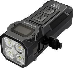 Lampe porte-clés TUP2 Noire - 1200Lm - Dim : 70mm x 27mm x 30mm