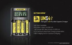 Chargeur USB - 4 ports de charge de 1500mA chacun - écran LCD